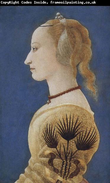 Alessio Baldovinetti Portrait of a lady in yellow